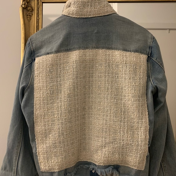Stacy Bradley new without tags light denim and tweed jacket. - Picture 2 of 5
